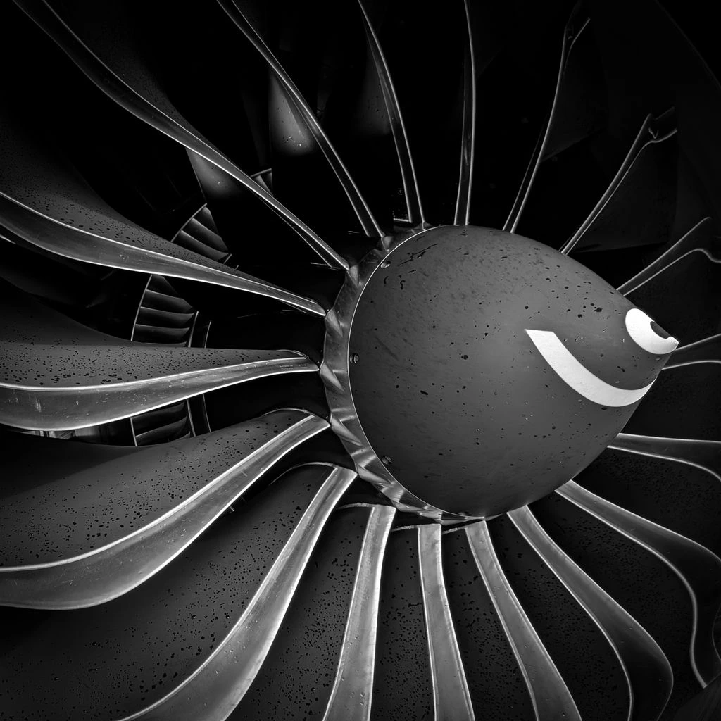 Aerospace turbine blade inspection station with machine vision camera